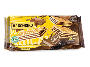 Biscoito Wafer Rancheiro Chocolate - Embalagem 40X78 GR - Preço Unitário R$1,79