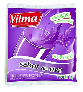 Refresco Em Po Adocado Vilma Uva - Embalagem 5X1 KG - Preço Unitário R$12,08