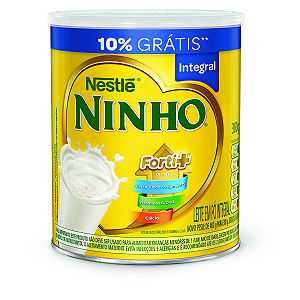 Leite Em Po Ninho Fort+ Integral Lata Composto Promocional - Embalagem 6X380 GR - Preço Unitário R$20,07