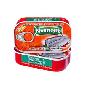 Sardinha Nautique Molho De Tomate Abre Facil - Embalagem 1X125 GR