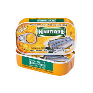 Sardinha Nautique Oleo Abre Facil - Embalagem 1X125 GR