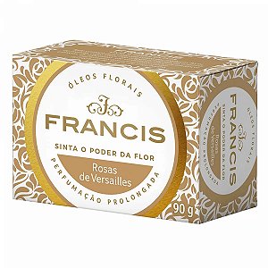 Sabonete Francis Caixa Branco Rosas De Versailles Leve Mais Pague Menos - Embalagem 12X90 GR - Preço Unitário R$2,9