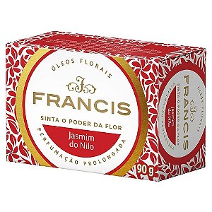 Sabonete Francis Caixa Vermelho Jasmim Do Nilo Leve Mais Pague Menos - Embalagem 12X90 GR - Preço Unitário R$2,98