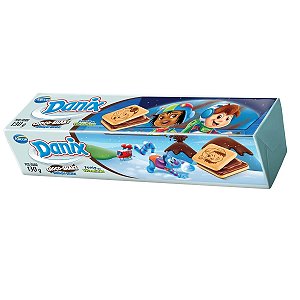 Biscoito Recheado Danix Choco Shake - Embalagem 60X130 GR - Preço Unitário R$2,43