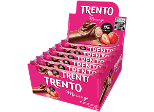 Chocolate Trento Peccin Morango - Embalagem 16X32 GR - Preço Unitário R$1,96