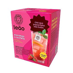 Cha Leao Morango E Hortela Preparo Para Drinks - Embalagem 1X10 UN