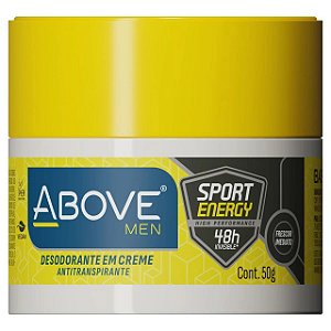 Desodorante Creme Above Men Sport Energy - Embalagem 1X50 GR