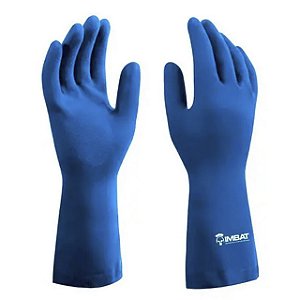 Luva Multiuso Latex Imbat Forrada Azul 10 - Tamanho Gg - Par - Embalagem 12X1 PAR - Preço Unitário R$2,76