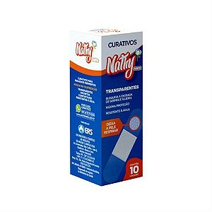 Curativo Nathy Transparente Com 10 Unidades - Embalagem 1X10 UN