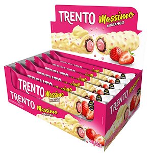 Chocolate Trento Massimo Morango - Embalagem 16X30 GR - Preço Unitário R$1,93