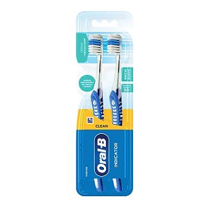 Escova Dental Oral-B Clean Indicator 30 Com 2 Unidades - Embalagem 1X2 UN