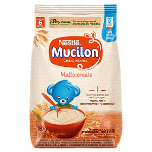 Mingau Mucilon Multi Cereais Sache 180Gr - Embalagem 1X180 GR