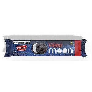 Biscoito Recheado Vilma Moon Chocolate Com Baunilha 85Gr - Embalagem 48X85 GR - Preço Unitário R$2,04