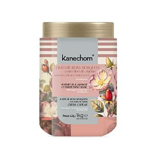 Creme De Cabelo Hidratante Kanechom Mascara Capilar Condicionante Oleo De Rosa Mosqueta Com Jojoba 1Kg - Embalagem 6X1 KG - Preço Unitário R$9,14