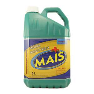 Agua Sanitaria Institucional Mais 5 Litros - Embalagem 1X5 LT