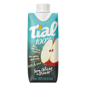 Suco Tial Maca 100% Suco Sem Adicao De Acucar 330Ml - Embalagem 12X330 ML - Preço Unitário R$3,61
