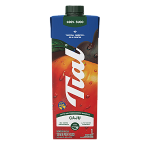 Suco Tial Misto Caju E Pera 100% Suco Sem Adicao De Acucar 1 Litro - Embalagem 12X1 LT - Preço Unitário R$9,46