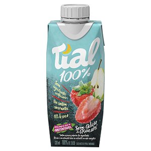 Suco Tial Misto Morango E Pera 100% Suco Sem Adicao De Acucar 330Ml - Embalagem 12X330 ML - Preço Unitário R$3,61