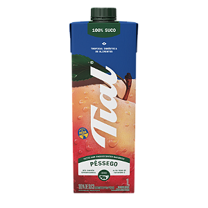 Suco Tial Misto Pessego E Pera 100% Suco Sem Adicao De Acucar 1 Litro - Embalagem 12X1 LT - Preço Unitário R$9,46