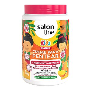 Creme De Cabelo Para Pentear Infantil Salon Line Kids Cachinhos Ativados Manga 1Kg - Embalagem 1X1 KG