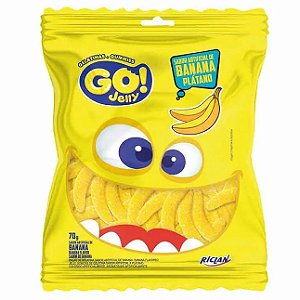 Bala De Gelatina Go Jelly Banana 70Gr - Embalagem 12X70 GR - Preço Unitário R$3,84