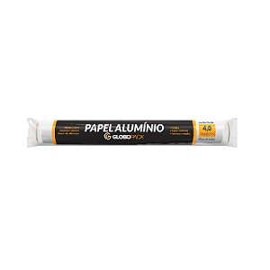 Papel Aluminio Globopack 0.30X4 Metros - Embalagem 12X1 UN - Preço Unitário R$3,07