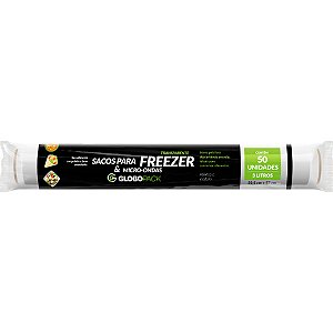 Saco Plastico 3 Litros Globopack 22,5X37Cm Com 50 Sacos - Embalagem 25X50 UN - Preço Unitário R$3,08
