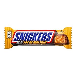 Chocolate Snickers Pe De Moleque 42Gr - Embalagem 20X42 GR - Preço Unitário R$3,46