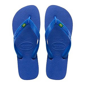 Sandalia Chinelo Havaianas Brasil Adulto Azul Naval Tamanho 41/42 - Embalagem 1X1 PAR