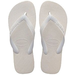 Sandalia Chinelo Havaianas Top Adulto Branca Tamanho 43/44 - Embalagem 1X1 PAR