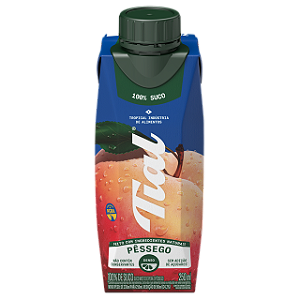 Suco Tial Misto Pessego E Pera 100% Suco Sem Adicao De Acucar 250Ml - Embalagem 12X250 ML - Preço Unitário R$3,60