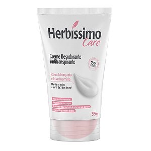 Desodorante Creme Herbissimo Care Rosa Mosqueta E Niacinamida Bisnaga 55Gr - Embalagem 12X55 GR - Preço Unitário R$11,48
