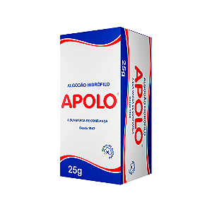 Algodao Apolo Caixa 25Gr - Embalagem 20X25 GR - Preço Unitário R$1,72