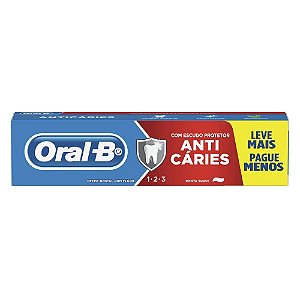 Creme Dental Oral B 1 2 3 Menta Suave Promocional 150Gr - Embalagem 6X150 GR - Preço Unitário R$6,81