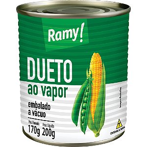 Dueto De Ervilha E Milho Ramy Ao Vapor Lata 170Gr - Embalagem 30X170 GR - Preço Unitário R$3,78