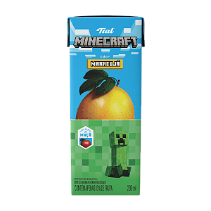 Refresco Tial Kids Minecraft Maracuja Adocado 200Ml - Embalagem 24X200 ML - Preço Unitário R$1,89