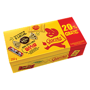 Bombom Garoto Sortido Caixa Promocional 250Gr - Embalagem 1X250 GR