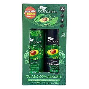 Kit Tok Bothanico Shampoo 400Ml + Condicionador 400Ml Quiabo Com Abacate - Embalagem 1X2 UN