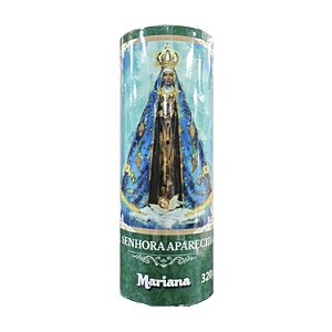 Vela Votiva Mariana Nossa Senhora Aparecida 320Gr - Embalagem 6X1 UN - Preço Unitário R$11,64