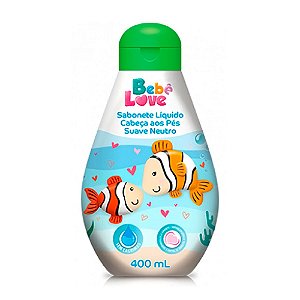 Sabonete Liquido Infantil Nutriex Bebe Love Suave Neutro 400Ml - Embalagem 1X400 ML