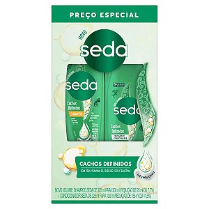 Kit Seda Shampoo 300Ml + Condicionador 190Ml  Cachos Definidos - Embalagem 1X2 UN