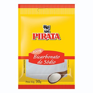 Bicarbonato De Sodio Pirata Cartela 30Gr - Embalagem 30 X30 GR - Preço Unitário R$1,12