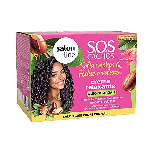 Creme Relaxante Salon Line Solta Cachos E Reduz O Volume 200Gr - Embalagem 1X200 GR