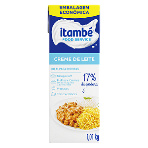 Creme De Leite Itambe 17% De Gordura Tetrapack 1,01Kg - Embalagem 1X1,01 KG