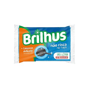 Esponja Bucha Brilhus Nao Risca Azul - Embalagem 60X1 UN - Preço Unitário R$1,22