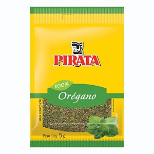 Oregano Pirata Cartela 5Gr - Embalagem 30X5 GR - Preço Unitário R$1,70