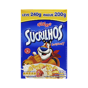 Cereal Matinal Sucrilhos Kelloggs Original Promocional 240Gr - Embalagem 1X240 GR
