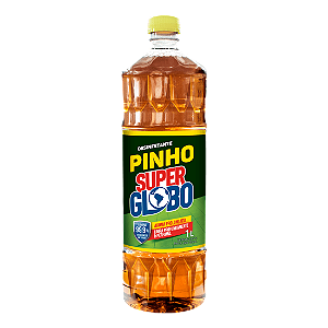 Desinfetante Super Globo Pinho Original 1 Litro - Embalagem 12X1 LT - Preço Unitário R$5,57