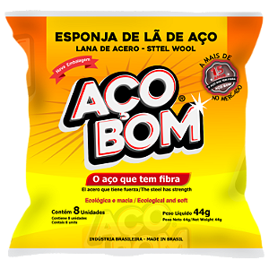 La De Aco Aco Bom 44Gr - Embalagem 12X8 UN - Preço Unitário R$1,22