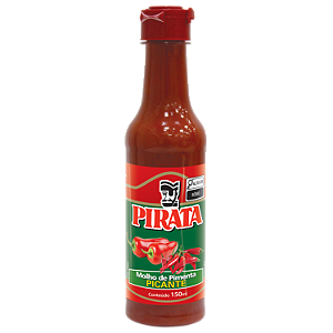 Molho De Pimenta Picante Pirata 150Ml - Embalagem 6X150 ML - Preço Unitário R$5,40